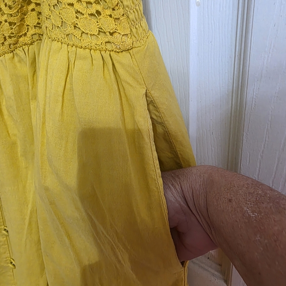 torrid Mustard Yellow Button-Front Sundress - Picture 7 of 8